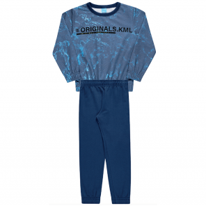  Conjunto Pijama Infantil Masculino Tamanho 8 Anos Kamylus