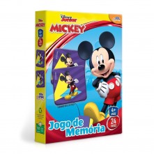 Jogo de Memoria Mickey Disney 24 Pares Novo Papel