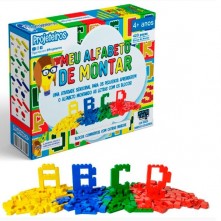 Jogo Lego Infantil Meu Alfabeto de Montar Projeteiros 4 Anos