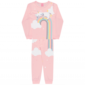 Conjunto Pijama Infantil Feminino Tamanho 3 Anos Kamylus