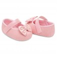 Sapato Infantil Feminino Rosa Com Laço Tamanho 3 Fase 1 Pimpolho