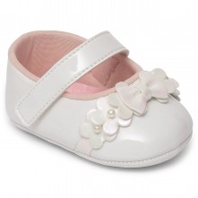 Sapato Infantil Feminino Branco  Fase 1 Tam 3 Pimpolho