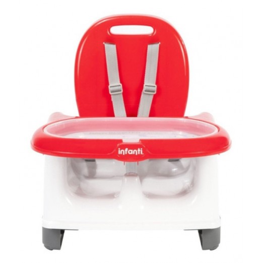 Cadeira Infanti Para Refeição Infantil Portátil 2 Posições De Reclínio Vermelha