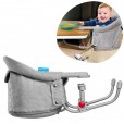 Cadeira De Alimentação pra Bebê De Encaixe Em Mesa Click N Clip Cinza Multikids