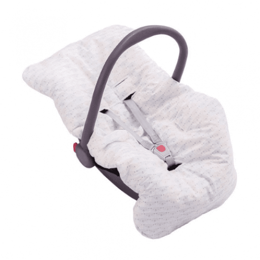 Capa para bebê conforto acolchoada papi baby dupla face 92cm x 55cm neutro