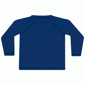 Camiseta Infantil Com Proteção Solar Azul 3 Anos Dedeka