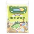Livro Pintura Mágica Dinossauros Revelando As Cores do Arco-íris +3 Anos Happy Books