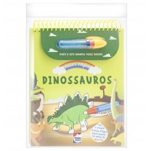 Livro Pintura Mágica Dinossauro Happy Books 