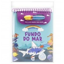 Livro Pintura Mágica Fundo Do Mar Happy Books 