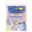 Livro Pintura Mágica Princesas Revelando As Cores do Arco-íris +3 Anos Happy Books