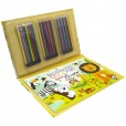 Meu Incrível Livro Kit Brilhante P/Colorir Animais Da Floresta +3 Anos Happy Books