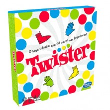 Jogo Twister Novo Com Tapete Clássico Twister e Roleta com Seta Hasbro Gaming