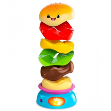 Aluguel brinquedo infantil hambúrguer empilhável musical bright starts