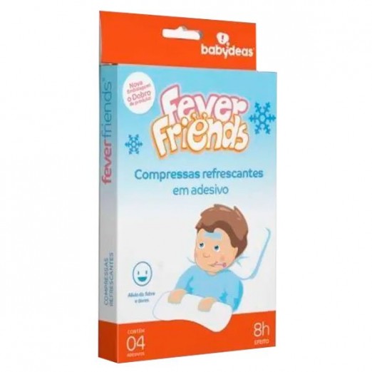 Fever Friends Compressas Refrescantes Em Adesivo Para Alívio de Febre Babydeas