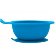 Pratinho infantil bowl de silicone azulbuba
