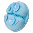 Prato Infantil De Silicone Com Divisória e Ventosa Azul Livre BPA Buba