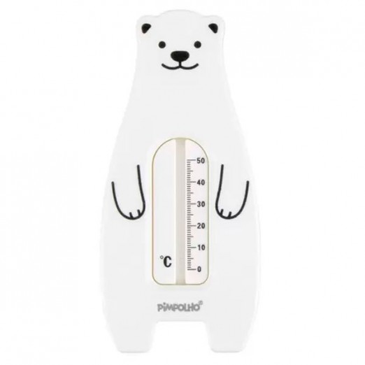 Termômetro de Banheira Infantil Urso Branco Pimpolho