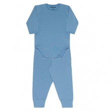 Conjunto Body e Calça Thermo Dry Para Bebê Azul Névoa Tam G Dedeka