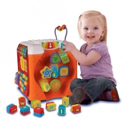 Super Cubo Interativo Ensina o Alfabeto, Sons e Cores Vtech Descobertas Infantis 12 a 26 Meses