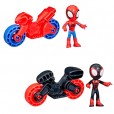 Brinquedo Mini Boneco Infantil Homem Aranha com Moto Marvel Hasbro