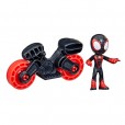 Brinquedo Mini Boneco Infantil Homem Aranha com Moto Marvel Hasbro