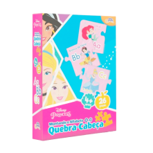 Brinquedo Infantil Quebra-Cabeça Princesas Disney 26 Peças 4+ Toyster