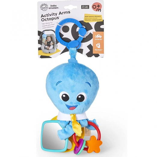 Brinquedo Infantil Chocalho de Pendurar Octopus  Activity Arms Baby Einstein