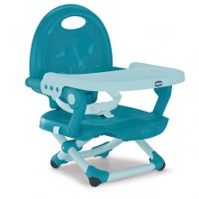 Assento Elevatório Infantil Pocket Snack Hydra Azul Chicco