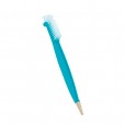 Escova azul para mamadeira com limpa bico kababy