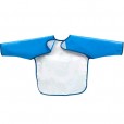 Babador avental manga longa azul buba