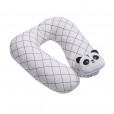 Almofada Pescoço Para Bebê Papi Branco Losango Panda Ben