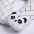 Almofada Pescoço Para Bebê Papi Branco Losango Panda Ben