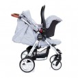 Carrinho Para Bebê Abc Design Avito Graphite Grey Acopla Bebê Conforto Risus 0 a 15kg