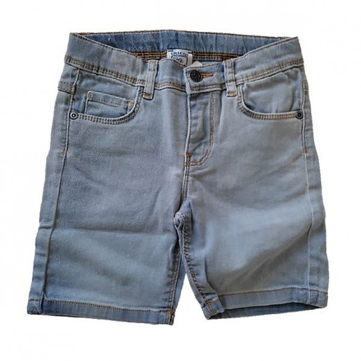 Bermuda Infantil Regulável Jeans Masculino 7 Anos Chicco
