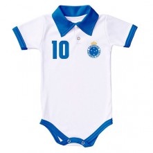 Body Infantil Cruzeiro Branco e Azul Torcida Baby 02 A