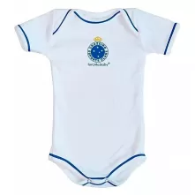 Body Bebê Cruzeiro Branco P Torcida Baby 