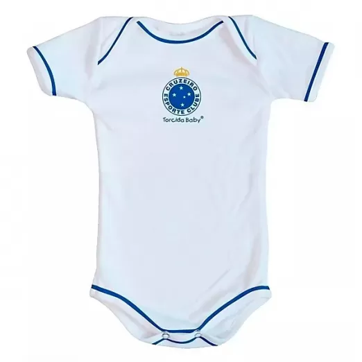 Body Bebê Cruzeiro esporte clube Branco P Torcida Baby