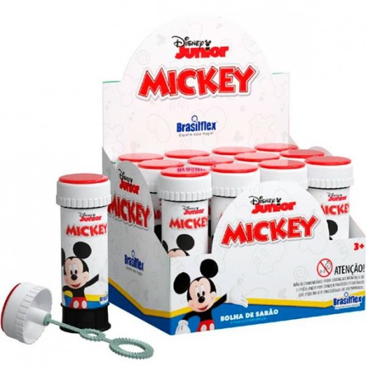 Brinquedo Infantil Bola De Sabão Mickey 60Ml Pais & Filhos