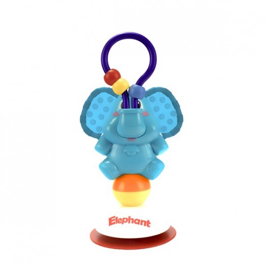 Brinquedo Infantil Para Cadeirão Atividades Elefante Pimpolho Azul