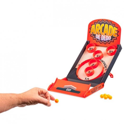 Brinquedo Infantil Arcade de Dedo Com Bolas Multikids +5A