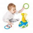 Brinquedo Infantil Interativo Girafa Vai e Vem Argolinhas Winfun