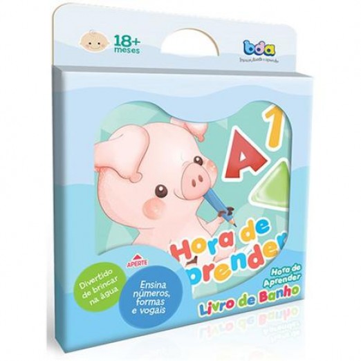 Brinquedo De Banho Infantil Livro Hora De Aprender Toyster