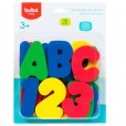 Brinquedo de Banho Letras e Números Coloridos Buba
