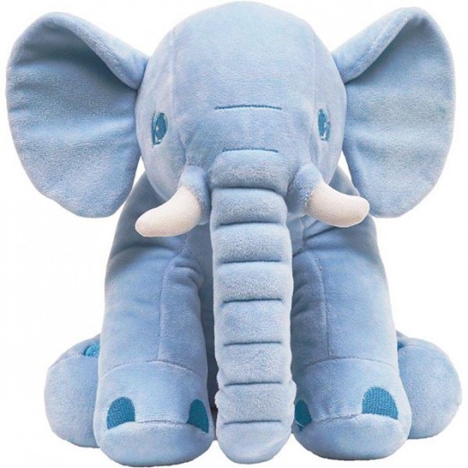 Pelúcia Elefante Azul Pequeno
