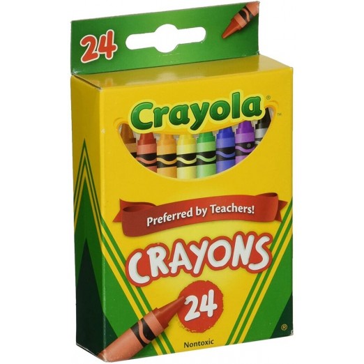 Giz de cera 24 cores crayola suave atóxico