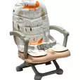 Cadeira Alimentação Portátil Cloud Bege e Fox Premium Baby
