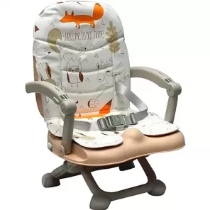 Cadeira Alimentação Portátil Cloud Bege e Fox Premium Baby 