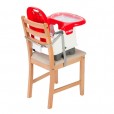 Cadeira Infanti Para Refeição Infantil Portátil 2 Posições De Reclínio Vermelha