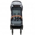 Carrinho Para Bebê Maxi Cosi Eva Essential Trio Travel System Graphite Com Mosquiteiro Capota Ampla Com Bebê Conforto e Adaptadores