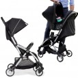 Carrinho Infantil Travel System Goody Plus Black e Bebê Conforto Kaily Do Nascimento Até 15kg Chicco